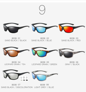 DUBERY 2026 Unisex <strong>Sport</strong> <strong>Sunglasses</strong> Custom Logo Transparent <strong>Metal</strong> Frames <strong>Polarized</strong> PC Lenses Discoloration Resistance <strong>Sunglasses</strong> - Product Image 3