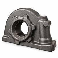 Boîtier principal de pompe hydraulique en fonte ductile OEM QT700-2 avec moulage au sable et usinage CNC pour systèmes hydrauliques de précision