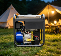 Générateur d'essence portable à châssis ouvert 5KW 5,5KVA Max 50Hz Démarrage électrique/à lanceur pour usage extérieur et construction