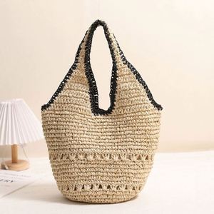 2025 Summer New Arrival <b>Large</b> Capacity Women's Casual Woven Straw <b>Bag</b> Vintage Fashion <b>Shoulder</b> <b>Bag</b> with Open Closure - Product Image 2