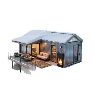 บ้านสำเร็จรูปโครงสร้างเหล็กแบบแยกส่วนโมดูลแบบทันสมัยภาชนะวิลล่าหรูหราอาคารสำนักงานห้างสรรพสินค้า - Product Image 5