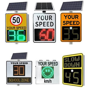 Radar alimentado por energía solar de alta visibilidad, señales de límite de velocidad LED, carcasa cerrada de aluminio <span class=keywords><strong>ECOSOLAR</strong></span> - Product Image 6