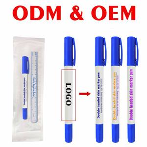 Caneta Marcadora de Tatuagem de Sobrancelha KHY 0.5mm 1mm com Régua de Medição, Conjunto de Ferramentas de Posicionamento para Microblading, Marcador Cirúrgico Profissional para Pele - Product Image 5