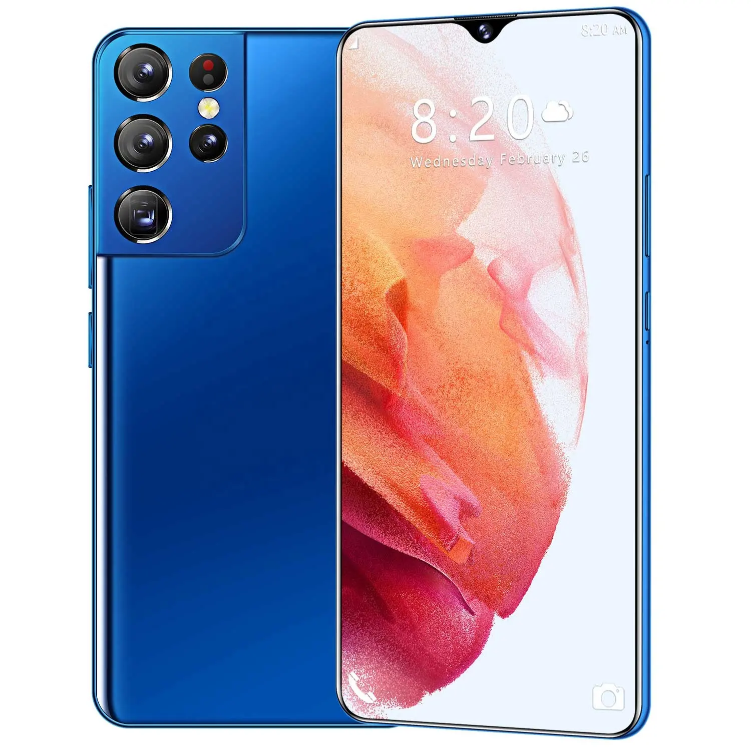 Günstige 6,7-Zoll-Smartphone 32MP 64MP Smartphone S21 U1tra Mini-Telefone 6800mAh Akku 12GB 512GB entsperrtes Mobiltelefon