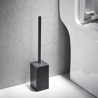 Porte-brosse de toilette autoportant en acier inoxydable 304 Innada, support de brosse de toilette carré, rangement