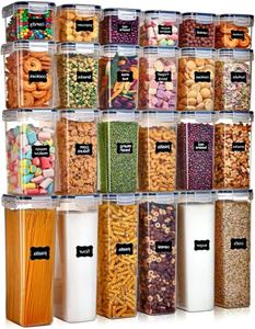 24 Pack Set Injection-Molded Rectangle Airtight Eco-Friendly Transparent Plastic American Style <b>Kitchen</b> Organizers Dry <b>Storage</b> - Product Image 5