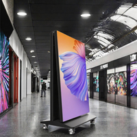 Layar Video LED GOB P2.5 Lipat Tanpa Sambungan, Refresh Rate 3840Hz, Kecerahan 500nit, Layar Poster LED Portabel untuk Dalam Ruangan