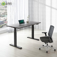 Bureau debout réglable en hauteur Table de bureau moderne cadre électrique de bureau assis blanc