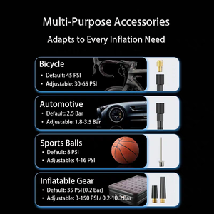 Портативное пусковое устройство Tomavor 5V, 10000 мАч, с компрессором для шин, цифровым дисплеем, LED-фонарем, защитой от искр, для легковых и грузовых автомобилей - Product Image 3