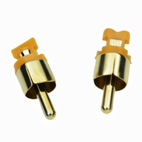 OEM ODM Vente en gros Connecteurs RCA métal plaqué or mâle Connecteurs RCA Connecteur jack audio Prise RCA femelle