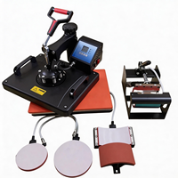 Presse à Chaud Combinée 5-en-1 Multifonction 38x38cm pour Sublimation, T-shirts, Tasses, Casquettes, Assiettes, Impression DTF – Garantie 1 An