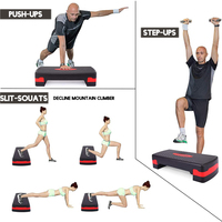 Plataforma de Ejercicio Aeróbico Ajustable de 3 Niveles, Tabla de Ejercicio, Stepper Aeróbico