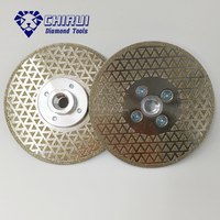 Disque de coupe diamanté électroplaqué double face de 115 mm (4,5 po) avec bride M14 pour carrelage et grès - Vente en gros