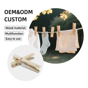 Bán hot chất lượng cao tùy chỉnh quần áo bằng gỗ chốt clothespins bằng gỗ vải clip để trang trí nhà sử dụng - Product Image 3