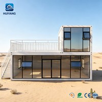 Maison conteneur mobile de luxe en acier, bureau modulaire, villa préfabriquée, hôtel démontable