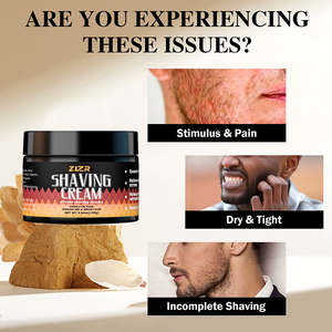 Crème à raser pour hommes, pour une épilation facile des poils, adoucit la moustache, nettoyage doux, soin de la barbe, crème à raser moussante - Product Image 4