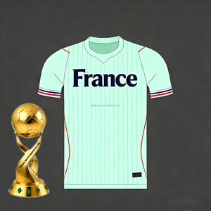 Maglia da <span class=keywords><strong>Calcio</strong></span> Personalizzata della Nazionale Francese 2026, Qualità Thailandese, Uniforme da <span class=keywords><strong>Calcio</strong></span> Sublimata ad Asciugatura Rapida - Product Image 1