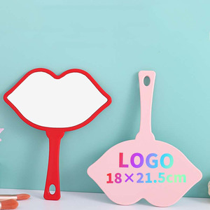 Saiyyi New Arrival Lớn Lip Hình Vanity Cầm Tay Gương Dễ Thương Miệng Lớn Thiết Kế Mỹ Phẩm Cầm Tay Trang Điểm Gương Biểu Tượng Tùy Chỉnh - Product Image 1
