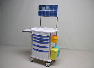 Chariot médical HOCHEY pour clinique, chariot <span class=keywords><strong>de</strong></span> <span class=keywords><strong>soins</strong></span> médicaux, chariot d'urgence, chariot d'infirmière, chariot d'anesthésie - Product Image 5