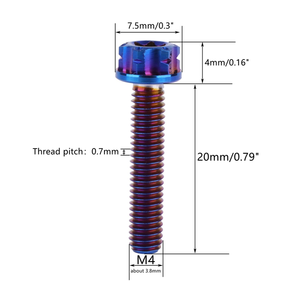 Chất lượng cao Titan Torx đầu mặt bích Bolt M4 M5 M6 M8 M10 M15/20mm vít cho xe gắn máy và xe đạp - Product Image 2