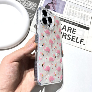 Đơn Giản Màu Hồng <span class=keywords><strong>Flamingo</strong></span> Mô Hình Điện Thoại Trường Hợp Đối Với <span class=keywords><strong>iPhone</strong></span> 16 15 14 12 13 Drop Resistance Vỏ Điện Thoại Di Động - Product Image 4