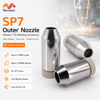 Boquilla de soldadura por plasma de aleación de cobre SP7 con conexión roscada de 45.9 mm para accesorios de enfriamiento de antorchas de soldadura TIG por plasma