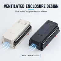 255*110*65mm Din Rail Electronic Instrument Enclosures PLC Plastic Shell Control Housing Project Case Din Rail Panel Case