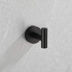 Juego de toallero de baño DB Modern de 5 piezas, montaje en pared, latón individual, acero, cobre, madera con calentador para uso doméstico o hotelero - Product Image 6