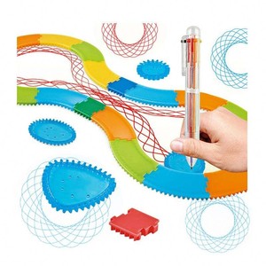 Jumon Kids Diy Educational Toy <strong>Spirograph</strong> Art <strong>Set</strong> Plastic Doodle <strong>Drawing</strong> Magic Ruler <strong>Spirograph</strong> Toys - Product Image 4