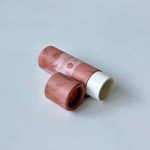 Eco-Friendly Factory Price Lip Balm Deodorant Cylinder <b>Container</b> 5g/10g Cardboard Oil-Resistant Push up Paper Tube Packaging - Product Image 5