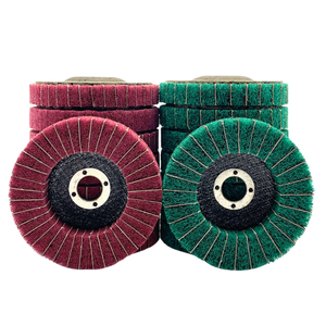 CHGV Vlies-Lamellenschleifscheibe Premium Nylonfaser-Lamellenschleifscheibe Aluminiumoxid-Polierscheibe für Edelstahlschleifen - Product Image 2