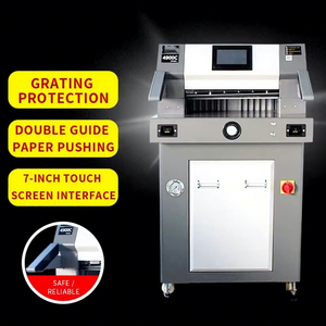 ST-4900C 490mm 19.29'' Industrial Oil-Electric Hybraulic Guillotine Automatic Paper <b>Cutter</b> Machine Paper Cutting Machine - Product Image 2