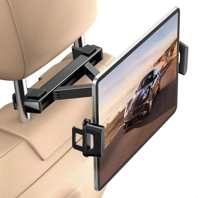 UGREEN LP788 Car Headrest Tablet Holder Children's Headrest Mount 360 Degree Car Tablet Mount Back Seat for Kids