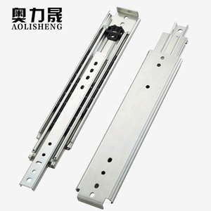 76mm cajón corredores 3 veces la extensión telescópica de rodamiento de bolas de la industria de servicio pesado cajón carril de deslizamiento - Product Image 6