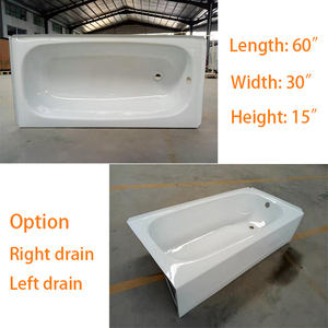 Spa Jet 60 "Delantal Bañera de acero esmaltado Vasca con drenaje de mano derecha - Product Image 3