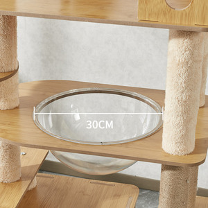 Fornitore di moda casa in legno gatto albero piattaforma di legno di lusso alberi di gatto per grandi gatti - Product Image 4