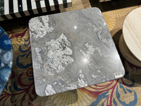 Table basse carrée en marbre de luxe Mianlan Jinsha, style italien haut de gamme, pour salon et usage domestique