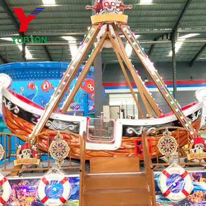 Expédition sous 30 jours : Manège Bateau Pirate à Bascule avec Décoration Tête de Mort, Certifié CE pour <span class=keywords><strong>Parc</strong></span> d'Attractions et Fête Foraine - Product Image 2