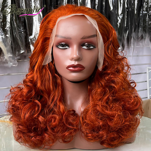 Perruques bouclées élastiques 13x4 SDD de 16 pouces pour femmes noires, sans perte de cheveux, perruques modernes bouclées - Product Image 5