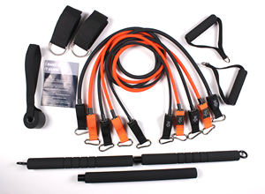 <span class=keywords><strong>Bandes</strong></span> <span class=keywords><strong>élastiques</strong></span> d'exercice avec logo personnalisé avec poignées et ancre de porte Barre de Pilates de <span class=keywords><strong>musculation</strong></span> réglable avec <span class=keywords><strong>bandes</strong></span> de résistance - Product Image 4