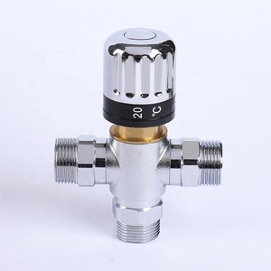 Válvula <span class=keywords><strong>mezcladora</strong></span> de ducha termostática de latón de 3 vías cromada para <span class=keywords><strong>agua</strong></span> caliente eléctrica Solar BJ45006 - Product Image 6