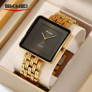 Guangdong <span class=keywords><strong>Skmei</strong></span> 2371 2372 montre-bracelet à quartz étanche luxe or hommes montre pour hommes femmes Montre Reloj Hombre Para cadeau prix - Product Image 1