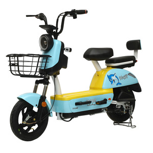 ราคาขายส่งจากโรงงาน มอเตอร์ฮับหลัง 350w จักรยานไฟฟ้า โครงเหล็กแข็งแรง แบตเตอรี่ตะกั่ว-กรด 48v ระยะทาง 30 กม. ยี่ห้อ Lanqi - Product Image 1