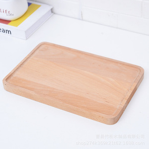 Plateau de service rectangulaire en bois naturel pour le thé, le café, les collations, utilisation sur la table à manger - Product Image 3