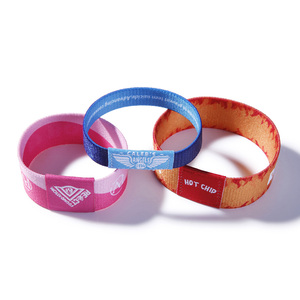 Pulseras elásticas personalizadas baratas para eventos y festivales Tela de moda con impresión por sublimación para fines promocionales - Product Image 6