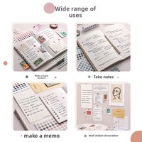 Autocollants en papier washi double face à pois couleur Morandi, étiquettes colorées en boîte pour journal, matériaux DIY