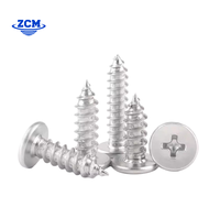 Vis autotaraudeuses à tête cylindrique Phillips en acier inoxydable SS 304/316/410 M2-M5 métriques et impériales