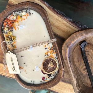Aromatherapy Vintage Brown Rustic <strong>Dough</strong> <strong>Bowls</strong> <strong>Wholesale</strong> Candles Scented Bol a Bougies Oval Shape Large <strong>Bowl</strong> <strong>Wooden</strong> <strong>Dough</strong> Candles - Product Image 3