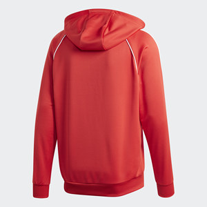 Adidas เสื้อฮู้ด Adidas SST PK ผู้ชาย XL สีแดงเขียวชอุ่ม/สีขาวซิปหน้าสไตล์พิมพ์ลายกันหด-100% ของแท้ - Product Image 1