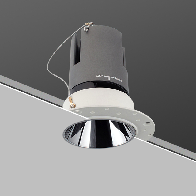 Round Square Recessed Anti-Glare Downlight Led Trimless 7w 9w 10w 15w 18w 25w Smd Down Light for Hotel Project Home Mall Shop